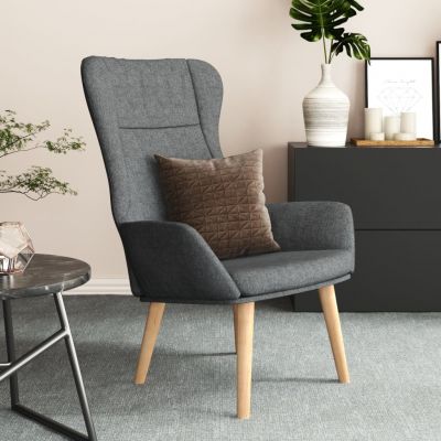 Gossi scaun de relaxare, gri inchis, material textil