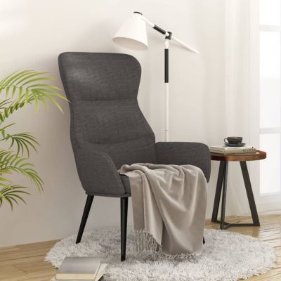Gossi scaun de relaxare, gri inchis, material textil