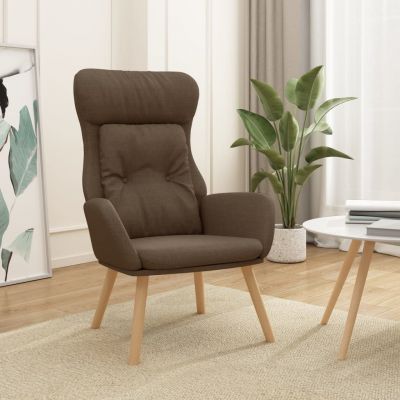 Gossi scaun de relaxare, maro, material textil