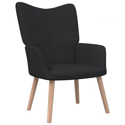 Gossi scaun de relaxare, negru, material textil