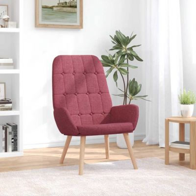 Gossi scaun de relaxare, rosu vin, material textil