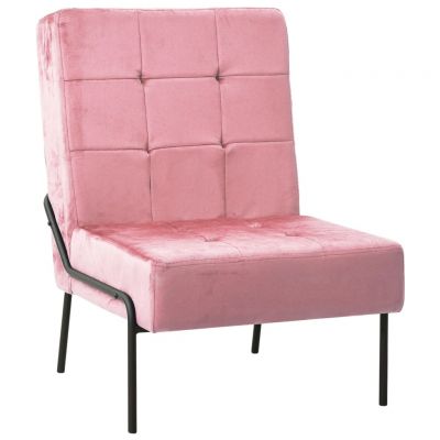 Gossi scaun de relaxare, roz, 65x79x87 cm, catifea