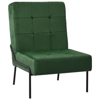 Gossi scaun de relaxare, verde inchis, 65x79x87 cm, catifea