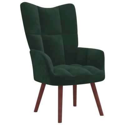 Gossi scaun de relaxare, verde inchis, catifea