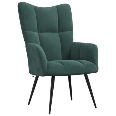 Gossi scaun de relaxare, verde inchis, catifea