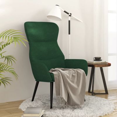Gossi scaun de relaxare, verde inchis, material textil