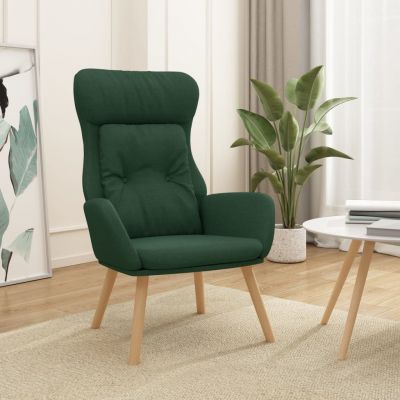 Gossi scaun de relaxare, verde inchis, material textil