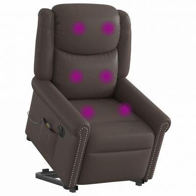 Gossi scaun electric de masaj in picioare maro stralucitor