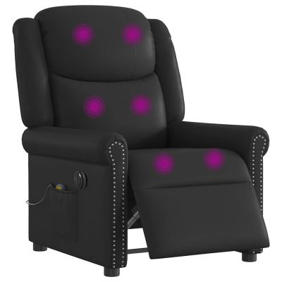 Gossi scaun electric masaj pentru relaxare neagra lucioasa