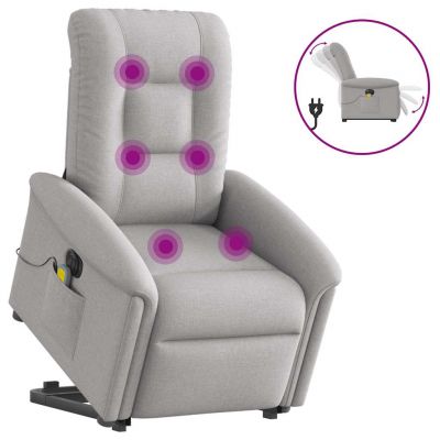 Gossi scaun electric pentru masaj picioare in picioare stofa gri nor