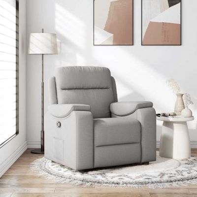 Gossi scaun extensibil din stofa gri nor