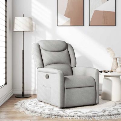 Gossi scaun extensibil din stofa gri nor