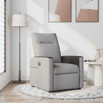 Gossi scaun extensibil din stofa gri nor