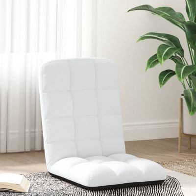 Gossi scaun pliabil de podea, alb, 71x51x62 cm, textil
