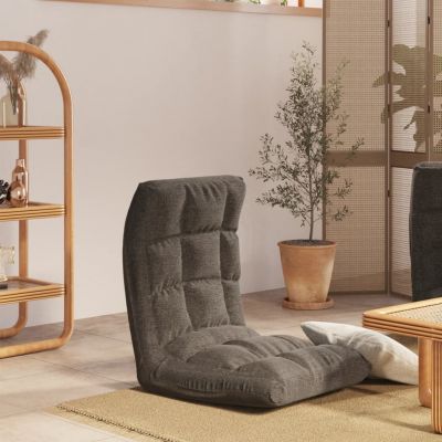 Gossi scaun pliabil de podea, gri inchis, textil