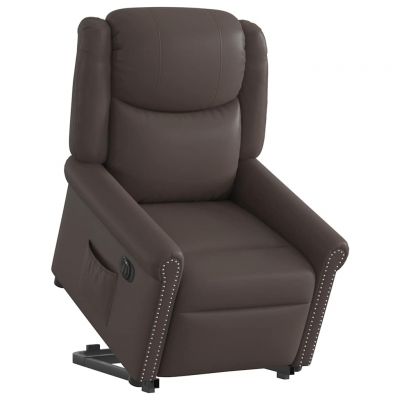 Gossi scaun reclinabil electric, maro stralucitor piele artificiala