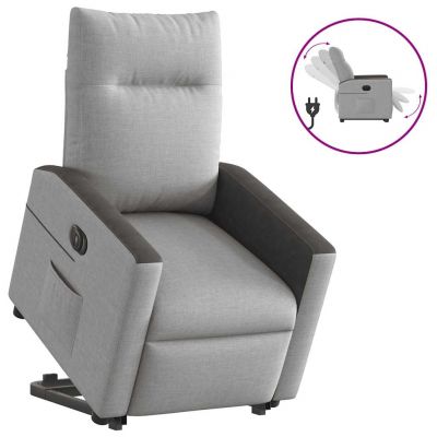 Gossi scaun reclinabil electric, tesatura gri nor
