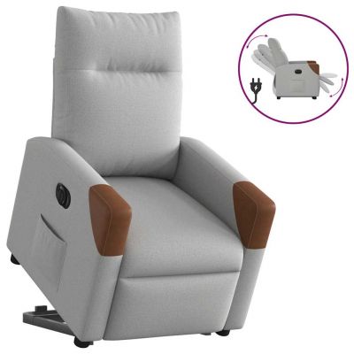 Gossi scaun reclinabil electric, tesatura gri nor