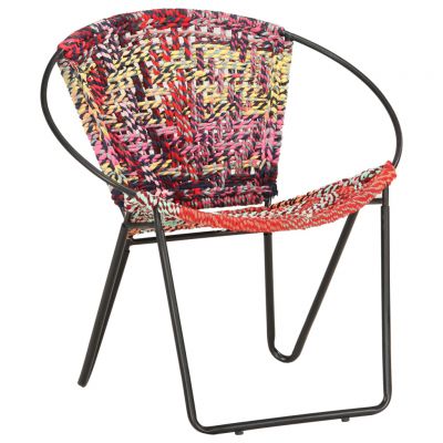 Gossi scaun rotund chindi, multicolor, material textil