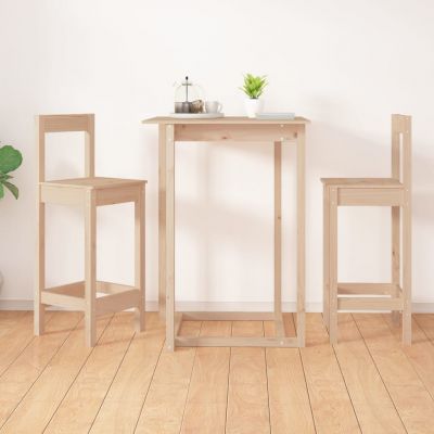 Gossi scaune de bar, 2 buc., 40x41,5x112 cm, lemn masiv de pin