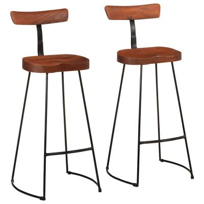 Gossi scaune de bar 2 buc 49x43x103 cm lemn masiv de mango