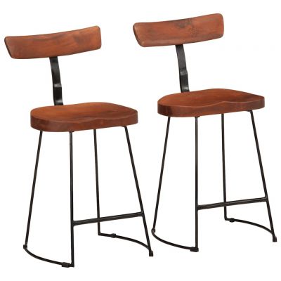 Gossi scaune de bar 2 buc 49x43x79 cm lemn masiv de mango