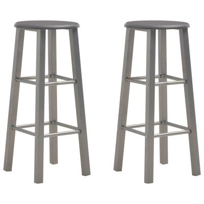 Gossi scaune de bar, 2 buc., antracit, mdf