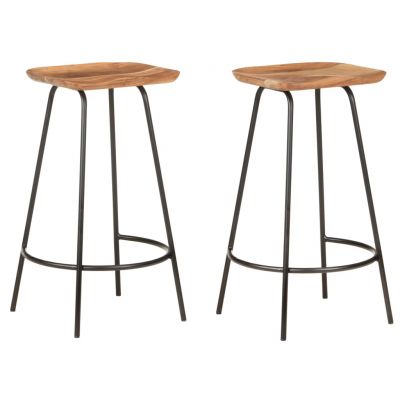Gossi scaune de bar, 2 buc., lemn masiv de acacia