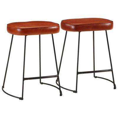 Gossi scaune de bar, 2 buc., maro inchis, 40x29,5x53 cm