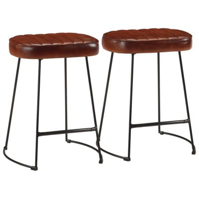 Gossi scaune de bar, 2 buc., maro inchis, 40x29,5x53 cm