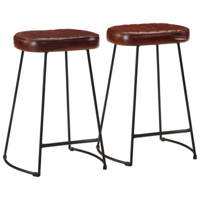 Gossi scaune de bar, 2 buc., maro inchis, 41x29x62 cm