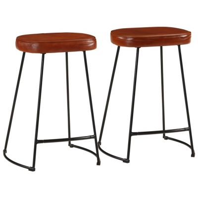 Gossi scaune de bar, 2 buc., maro inchis, 41x29x62 cm