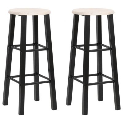 Gossi scaune de bar, 2 buc., negru, mdf