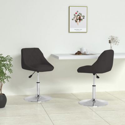 Gossi scaune de bucatarie, 2 buc., negru, piele ecologica