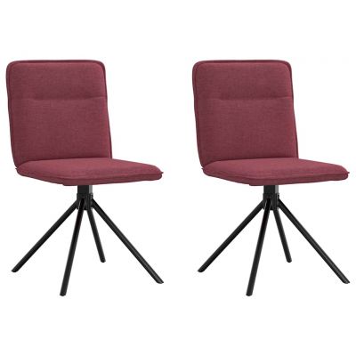 Gossi scaune de bucatarie, 2 buc., rosu vin, material textil