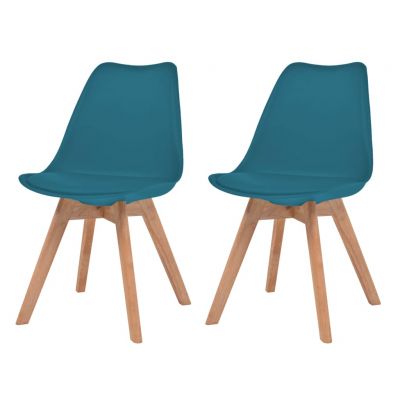 Gossi scaune de bucatarie, 2 buc., turcoaz, plastic