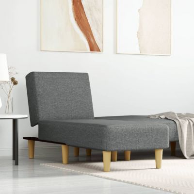 Gossi Șezlong, gri inchis, material textil