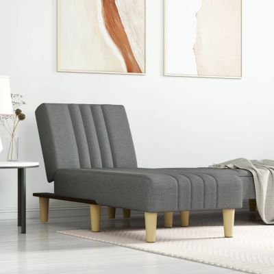 Gossi Șezlong, gri inchis, material textil