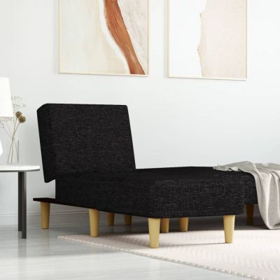 Gossi Șezlong, negru, material textil