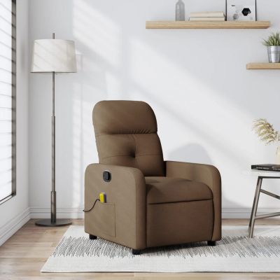 Gossi fotoliu de masaj rabatabil, maro, material textil