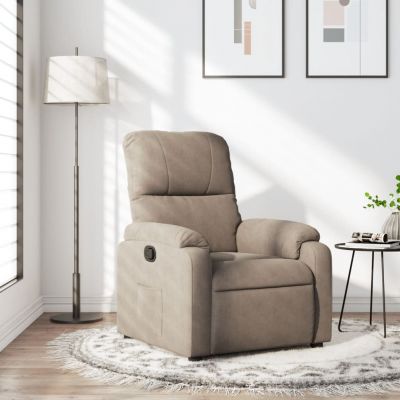 Gossi fotoliu rabatabil, gri taupe, microfibra