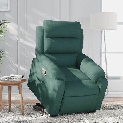 Gossi fotoliu rabatabil ridicare pe verticala, verde inchis, textil