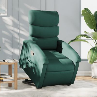 Gossi fotoliu rabatabil ridicare pe verticala, verde inchis, textil