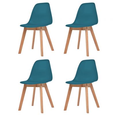 Gossi scaune de bucatarie, 4 buc., turcoaz, plastic