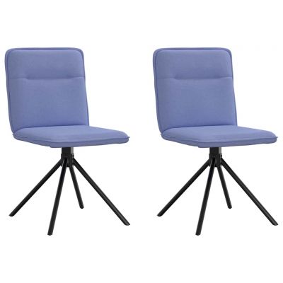 Gossi scaune de sufragerie 2 buc tesatura jeans blue