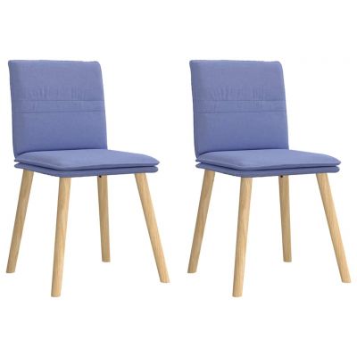 Gossi scaune de sufragerie 2 buc tesatura jeans blue