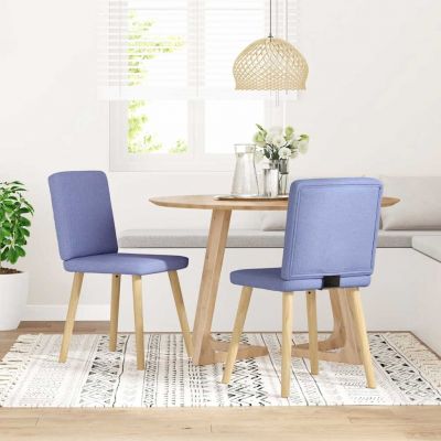 Gossi scaune de sufragerie 2 buc tesatura jeans blue