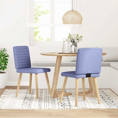 Gossi scaune de sufragerie 2 buc tesatura jeans blue