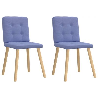 Gossi scaune de sufragerie 2 buc tesatura jeans blue