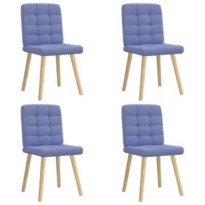 Gossi scaune de sufragerie 4 buc tesatura jeans blue